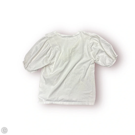 Top Short Sleeve By J. Crew In White, Size: Xs