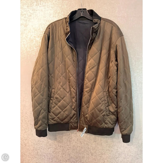 Jacket Puffer & Quilted By Clothes Mentor In Green, Size: L
