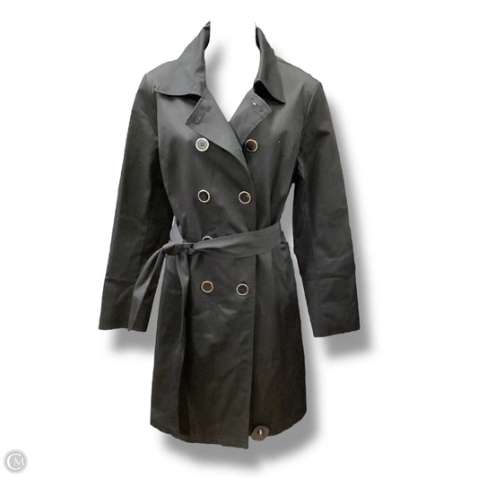Coat Trench Coat By New York And Co In Black, Size: M