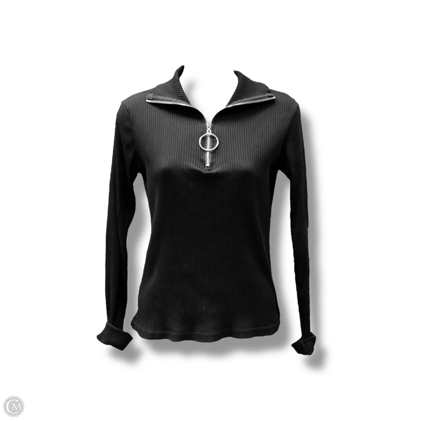 Top Long Sleeve  In Black, Size: S
