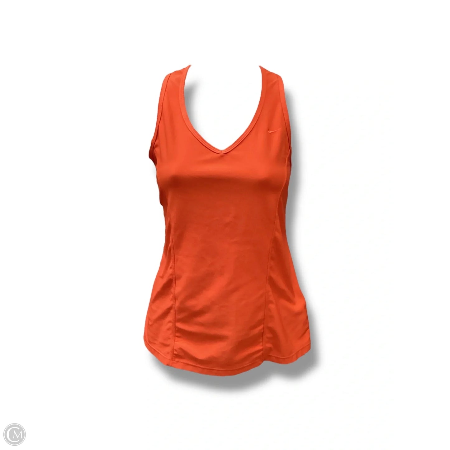 Athletic Tank Top By Nike In Orange, Size: L