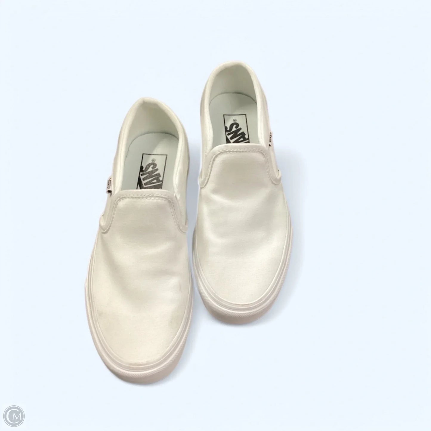 Shoes Flats By Vans In White, Size: 7