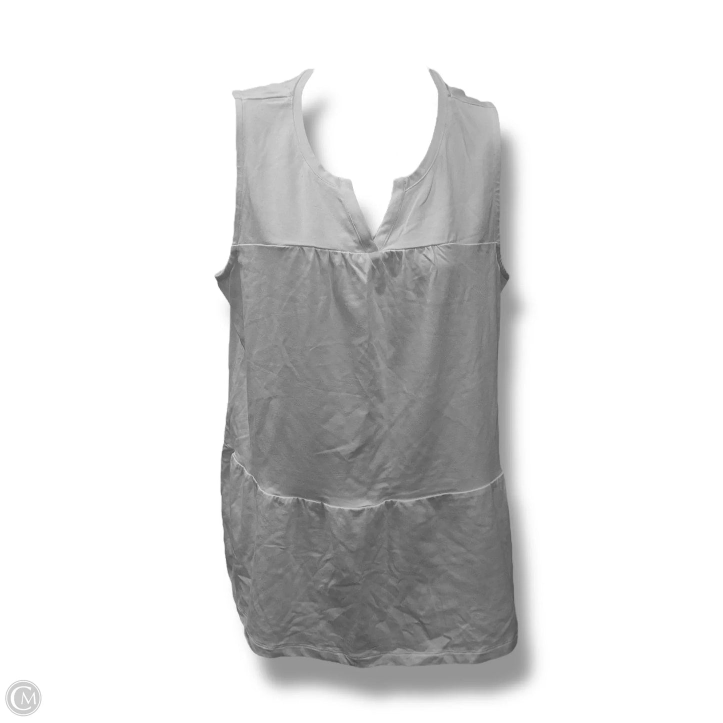 Top Sleeveless  In White, Size: M