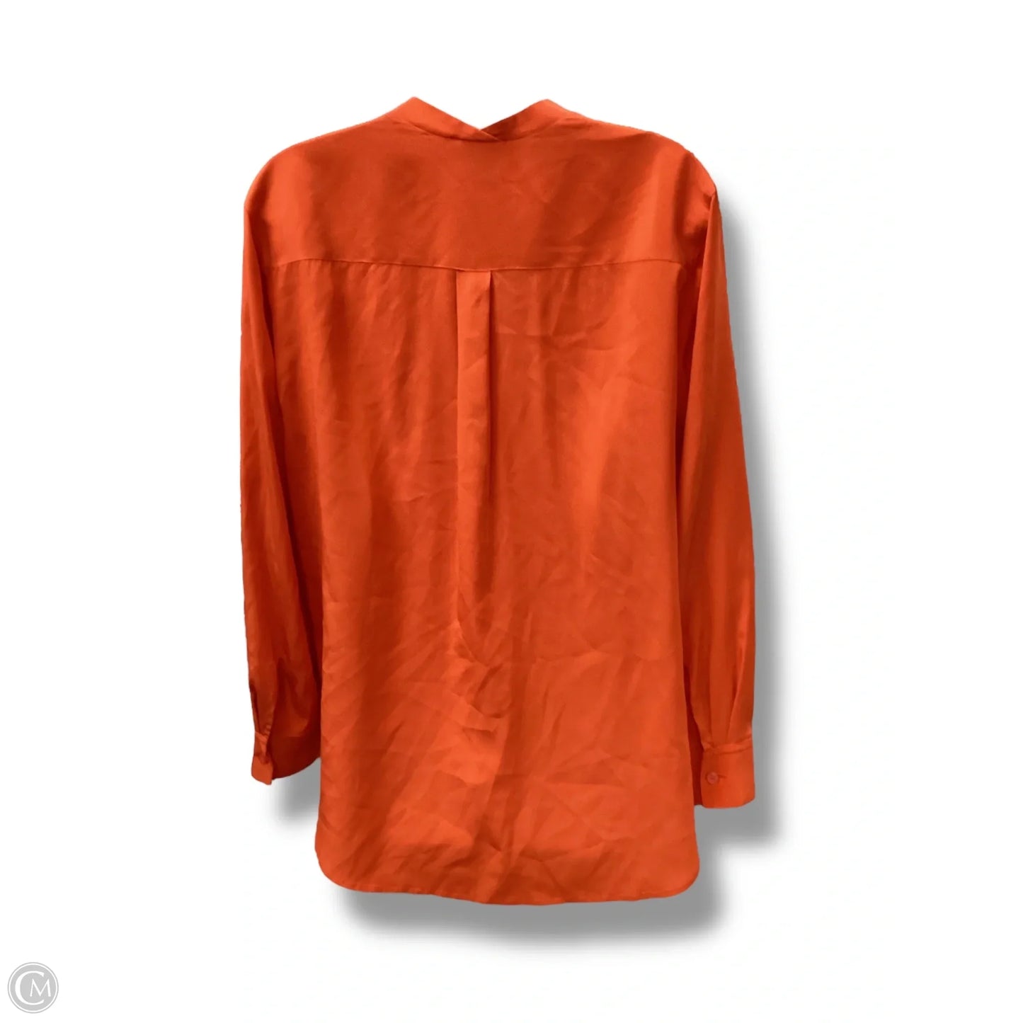 Top Long Sleeve By Dkny In Orange, Size: S