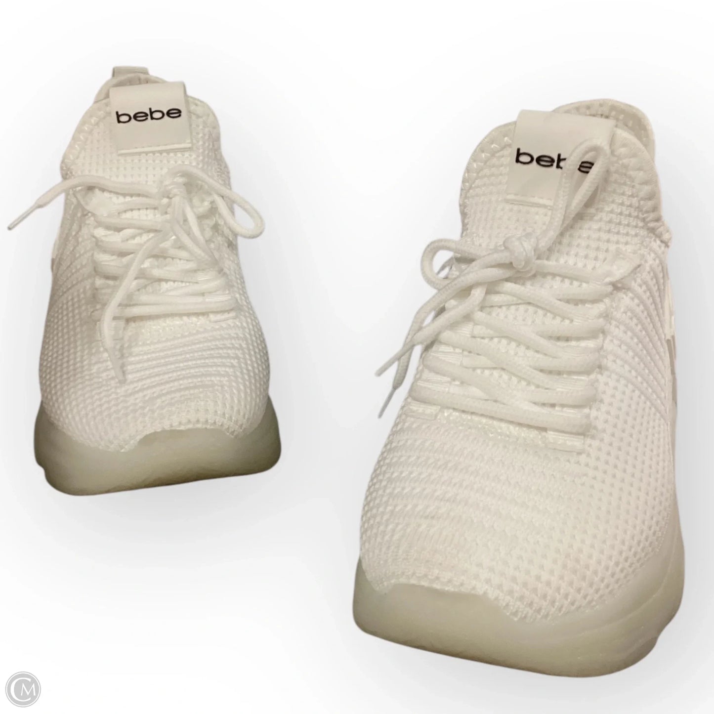 Shoes Sneakers By Bebe In White, Size: 6.5