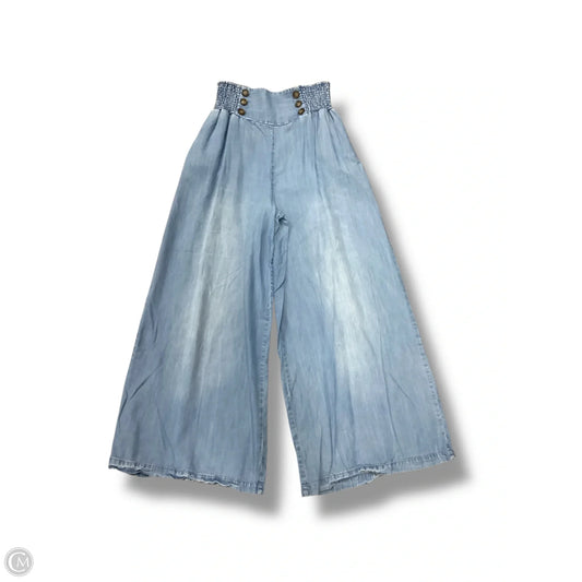 Jeans Wide Leg By Coco + Jaimeson In Blue Denim, Size: L