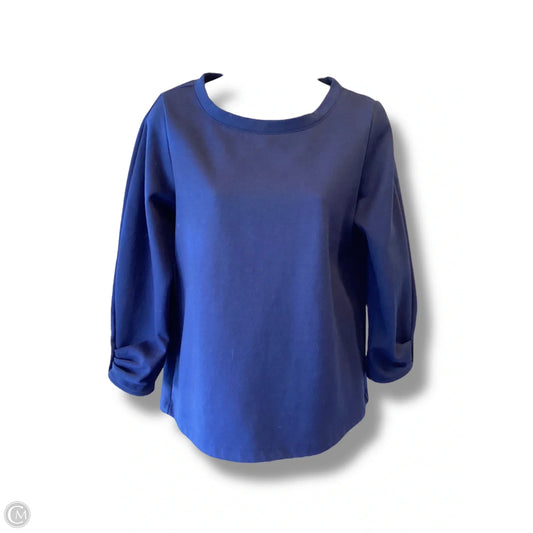 Top Long Sleeve By Liz Claiborne In Blue, Size: S