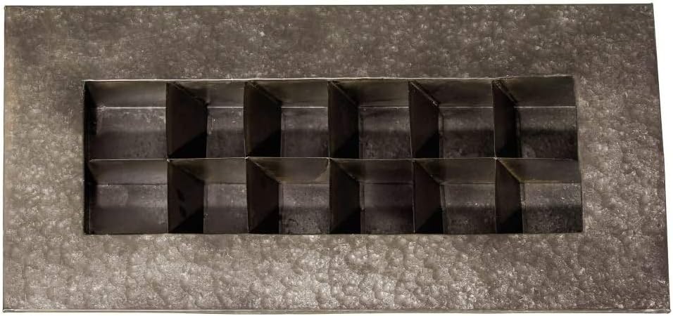 Evergreen Enterprises 12 Pocket Wall Planter Black Zinc - New