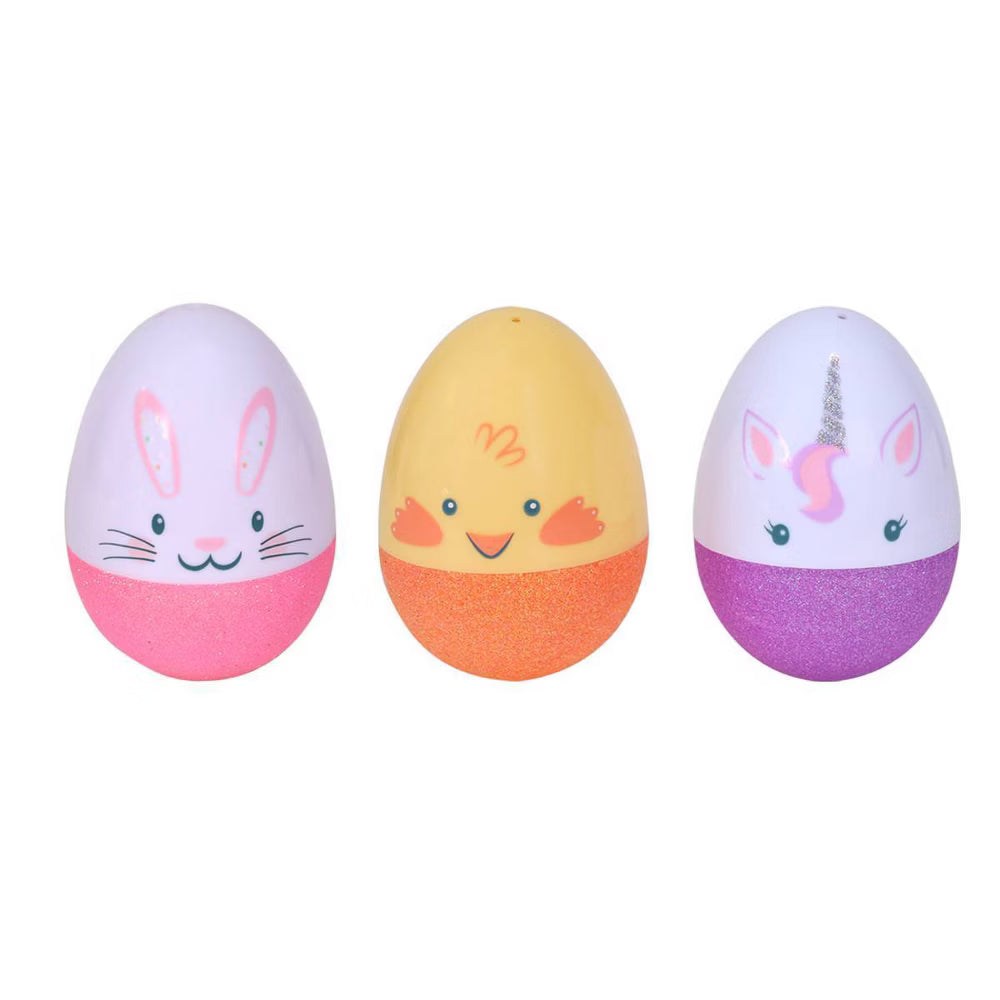 3ct Plastic Easter Fashion Egg Girl Bunny/Chick/Unicorn - Spritz - New