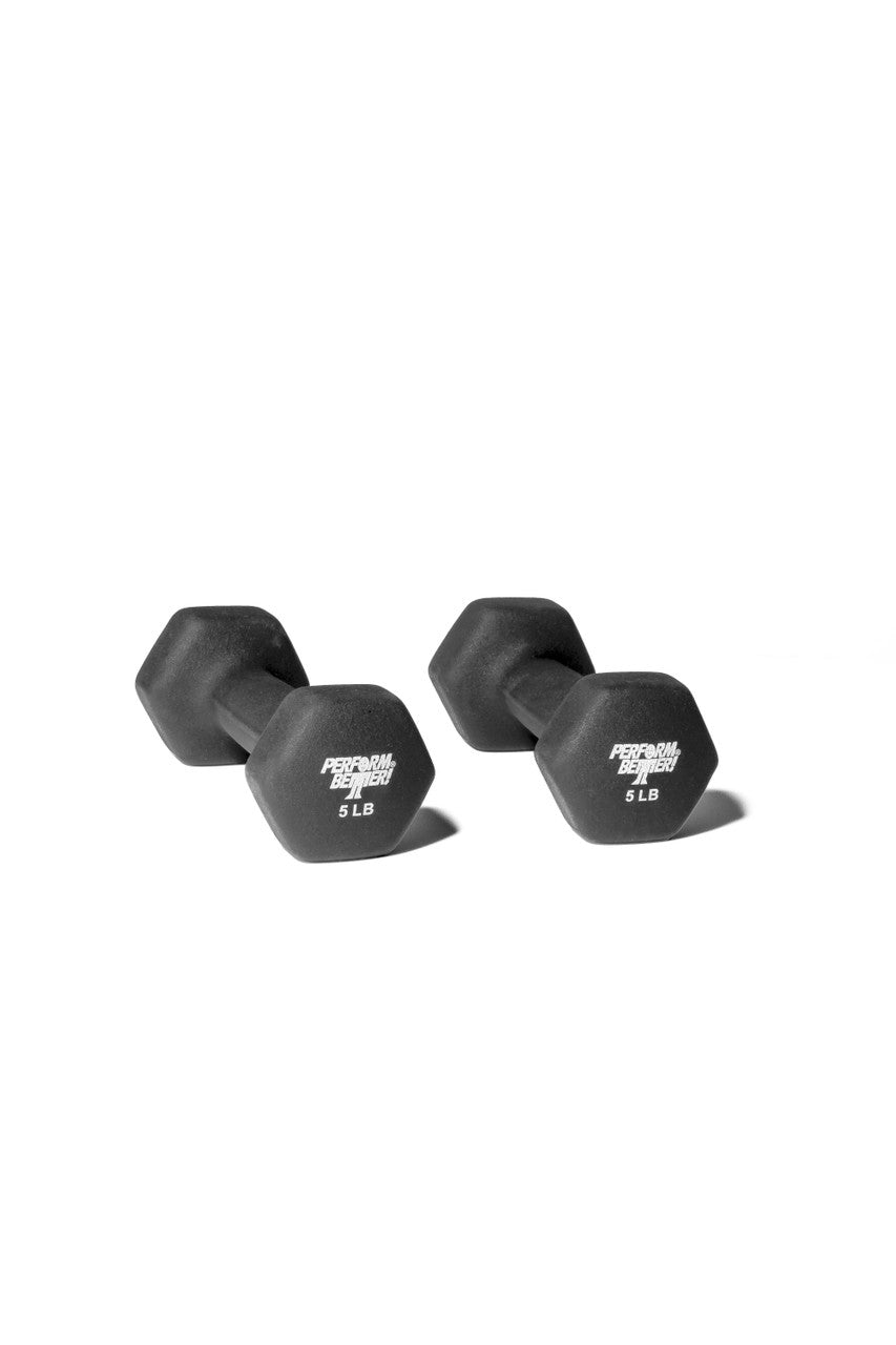 5lb Neoprene Covered Dumbbells - Black - Used