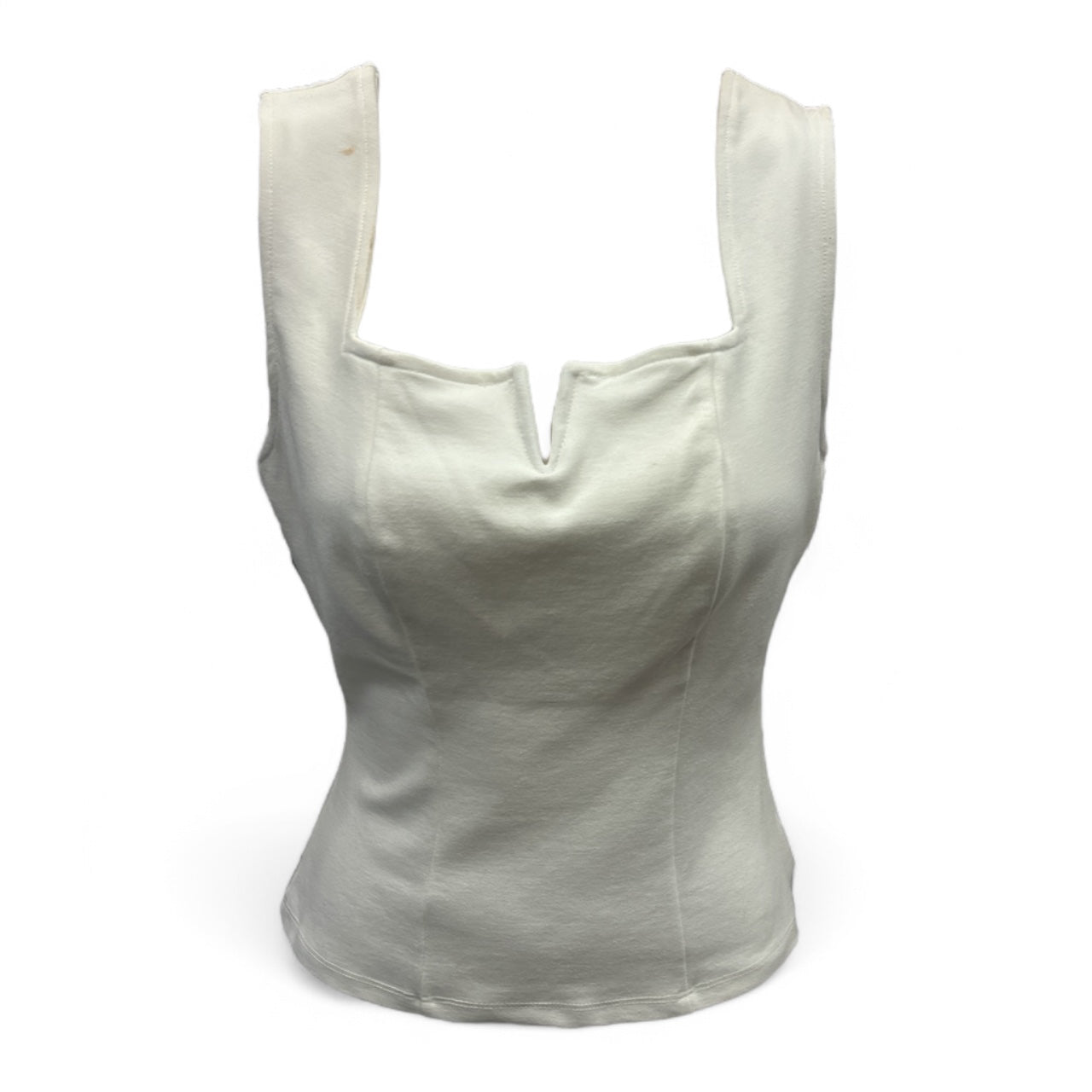 Top Sleeveless  In White, Size:Xs