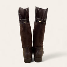 Load image into Gallery viewer, Boots Mid-calf Heels By Clothes Mentor In Brown, Size: 10
