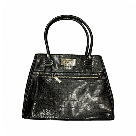 Handbag By Anne Klein In Black, Size:Large
