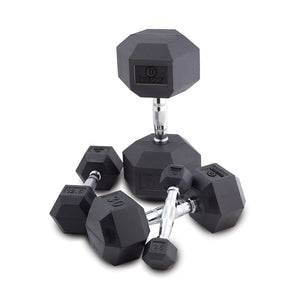 RUBBER ENCASED DUMBBELL, 8 LBS - Used