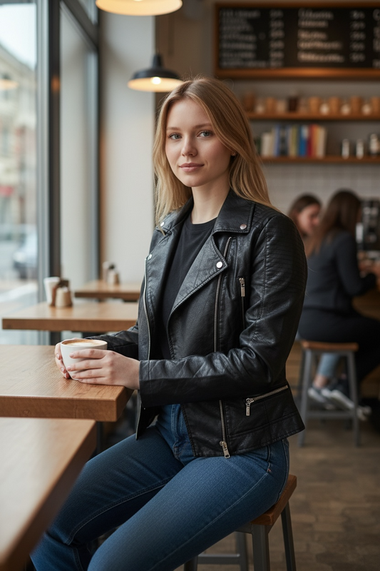 Halogen Black Leather Jacket - Size XS - New with Tags