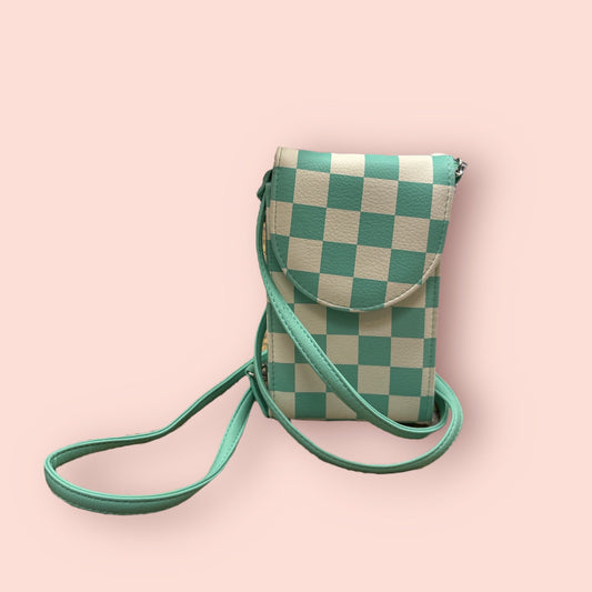 Crossbody By Clothes Mentor In Plaid Pattern, Size:Small