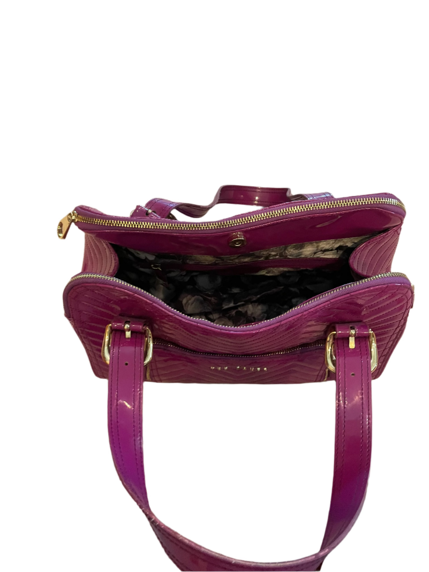 Handbag By Ted Baker In Purple, Size:Medium