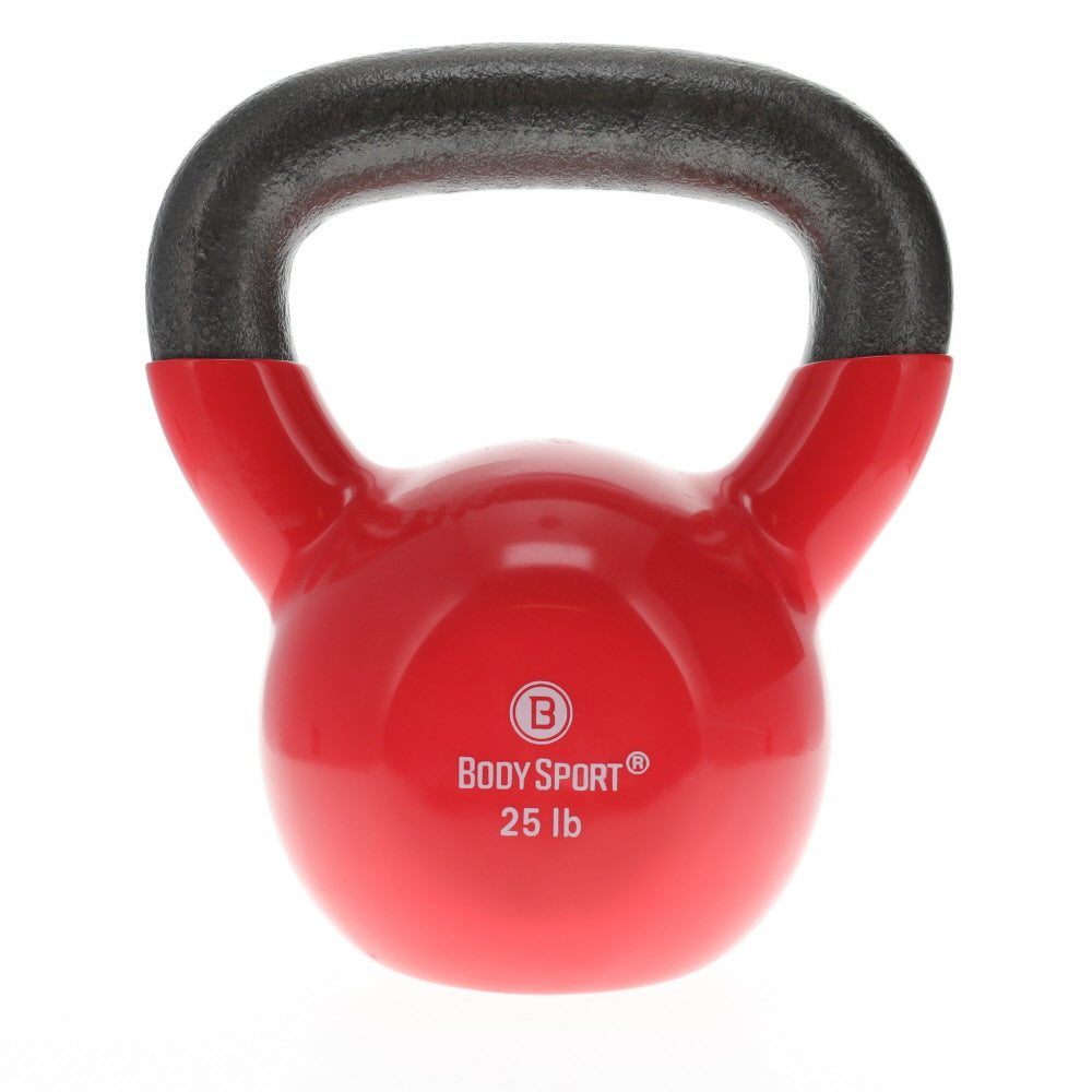 25LB KETTLEBELL, LATEX-FREE, RED