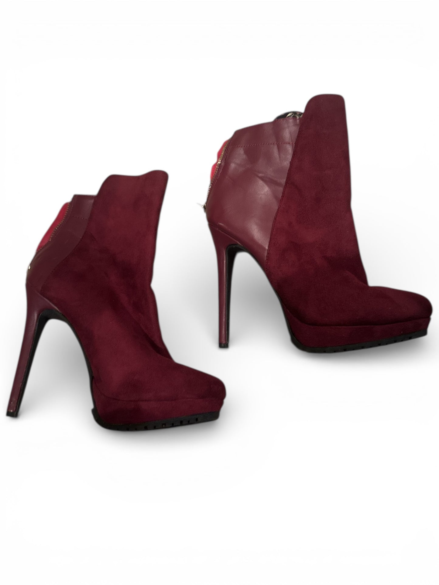 Burgundy Stiletto Heels by Rue 21 - Size 7