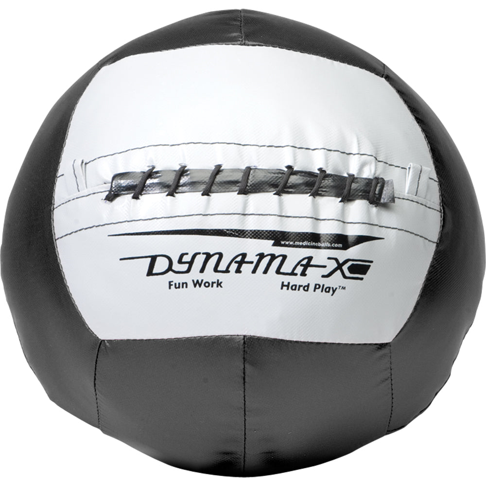 DYNA-MAX MEDICINE BALL, 25 LBS. BURLY 2, BLACK/GRAY - Used