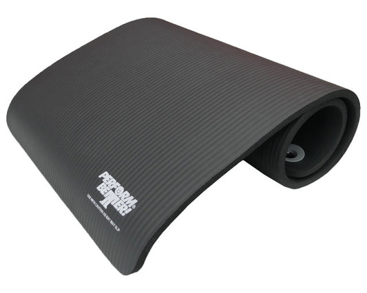 TPE EXERCISE MAT - Size: 56 in. x 24 in. X 1/2 in - BLACK - Used