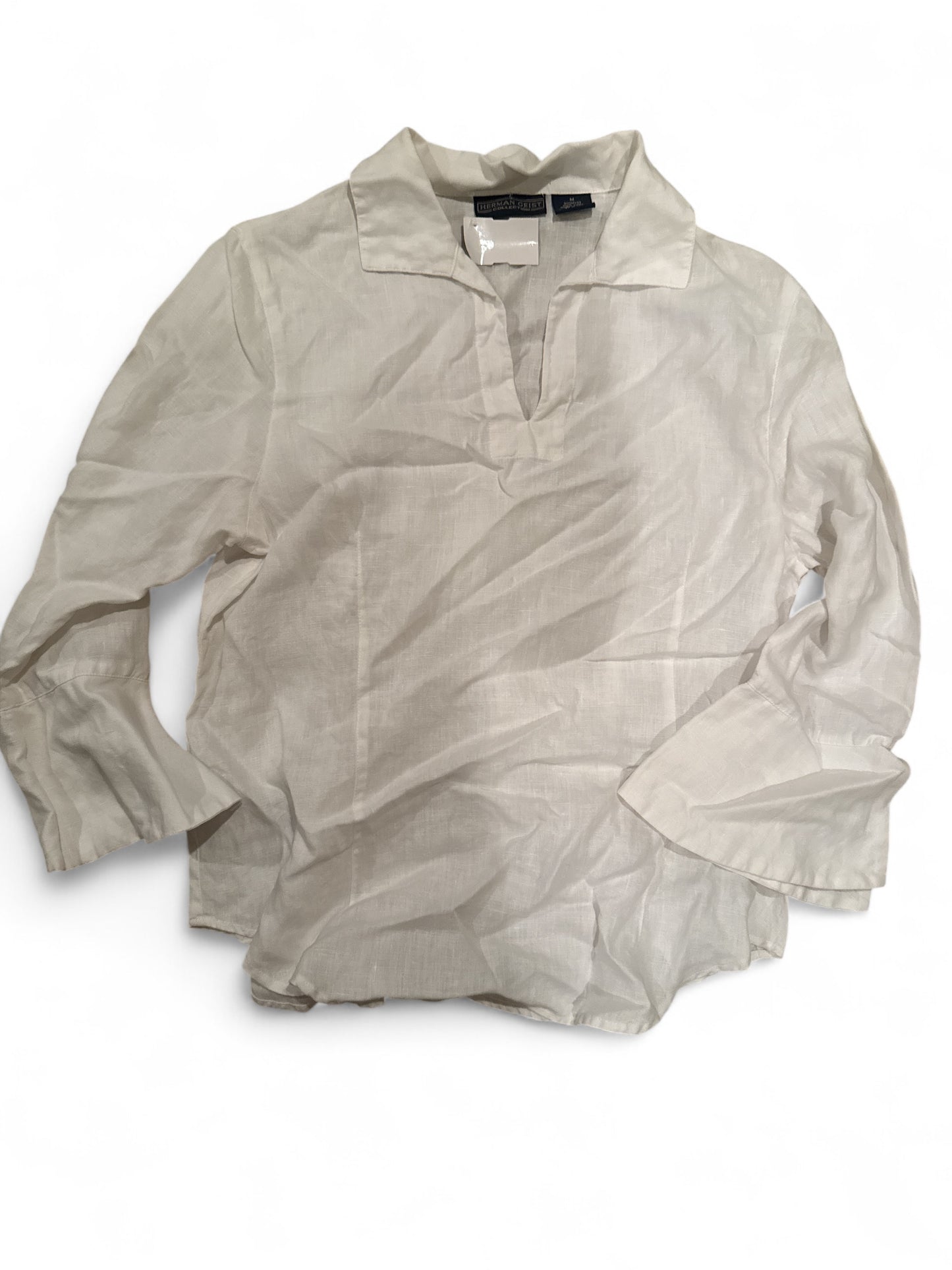 Top Ls By Herman Geist In White, Size:M