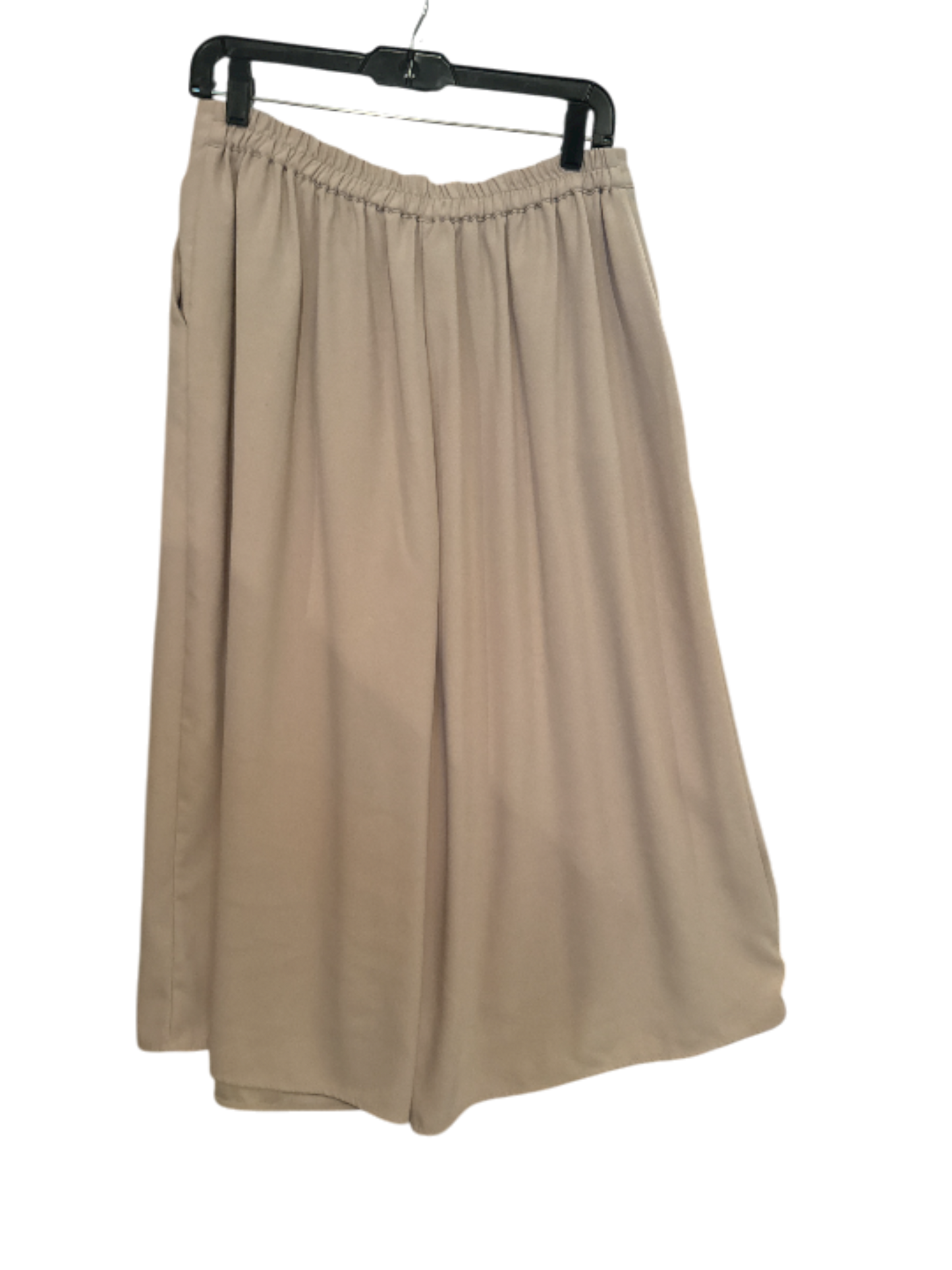 Cropped Beige Pants by Forever 21 - Size L - Wide Leg