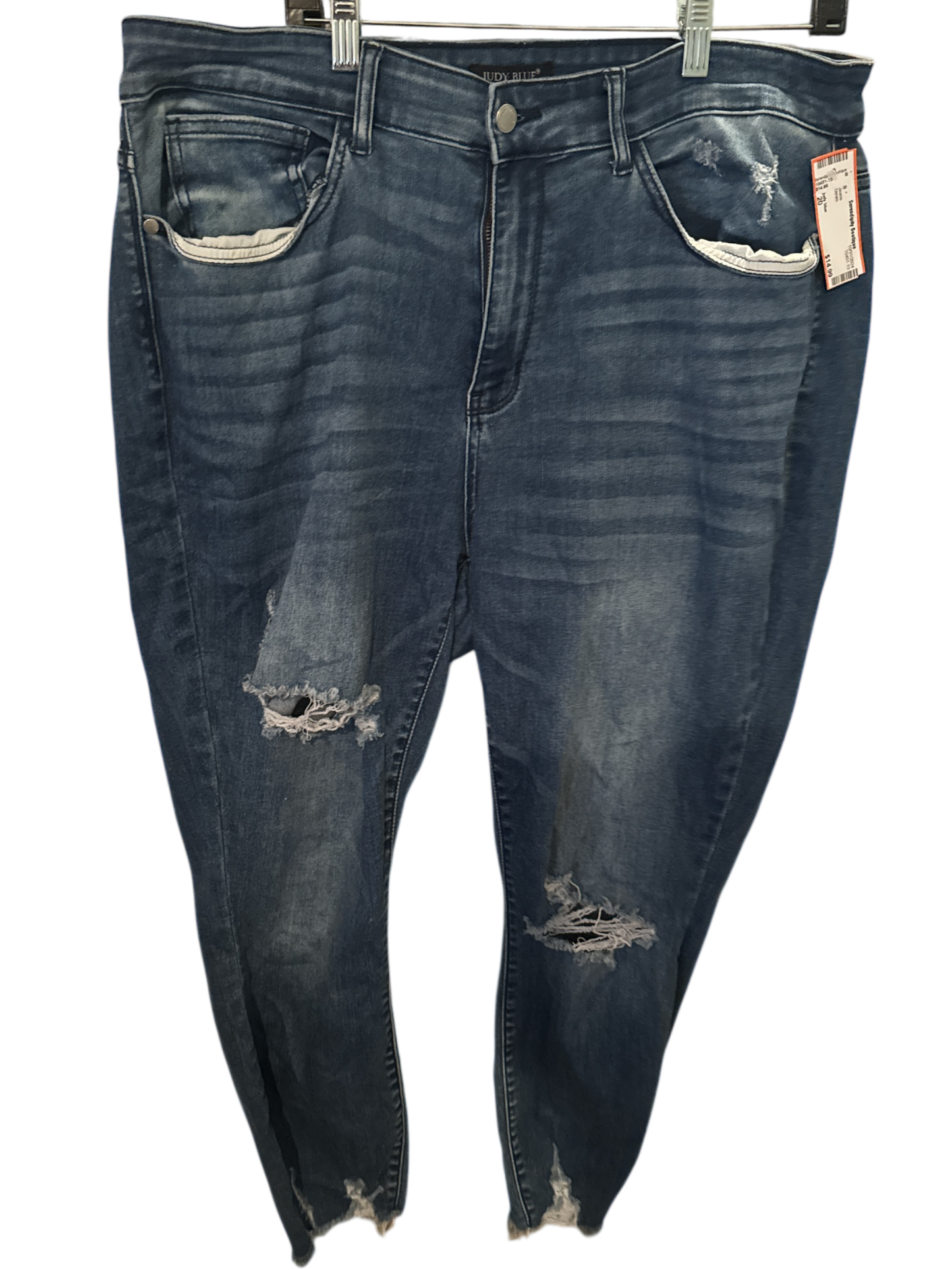Jeans Skinny By Judy Blue In Blue Denim, Size:20