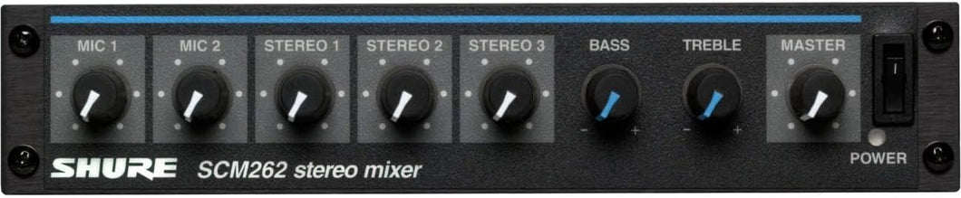 Shure SCM262 Stereo Microphone Mixer - Used