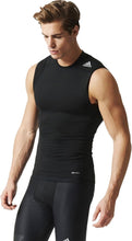 Load image into Gallery viewer, Men&#39;s Adidas Techfit compression sleeveless tee - New L Black
