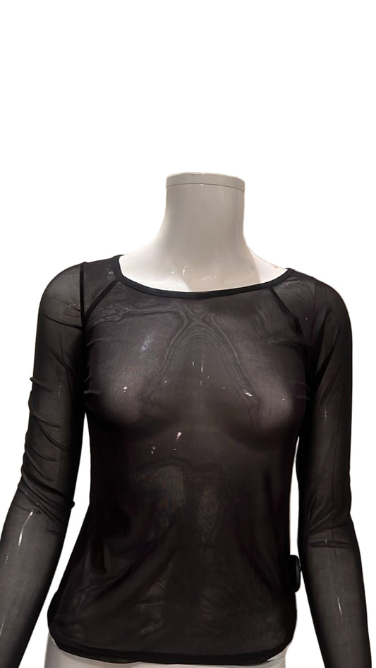 Top Ls By MANGOPOP In Black, Size:S  - New