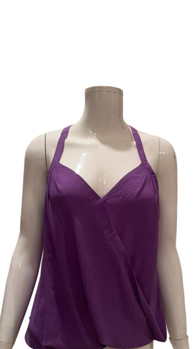 Top Sleeveless By Naked Zebra In Purple, Size:S