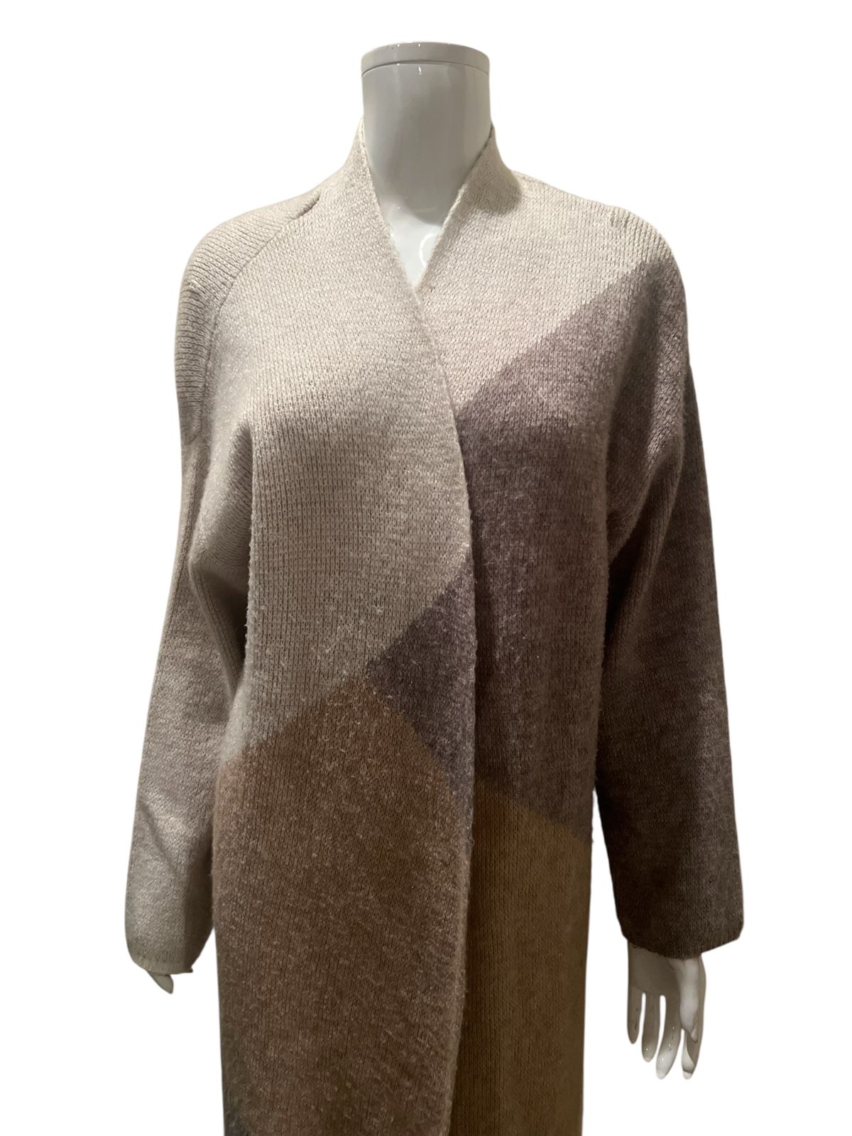 Cardigan  In Multi, Size:1X