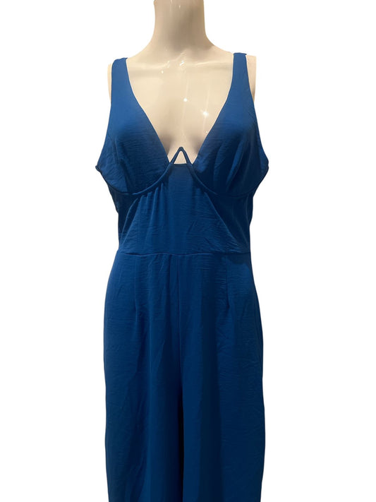 Dress Party Long By Fashion Nova In Blue, Size:L