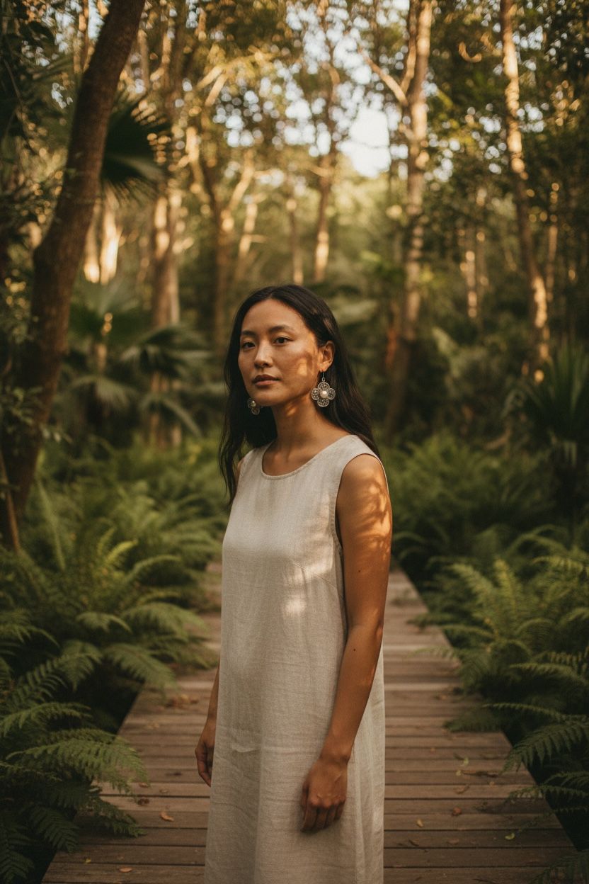 Pearl & Two-Tone Sterling Silver Flower Drop Earrings
