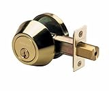 Master Lock DSO0603 Deadbolt, Polished Brass - New