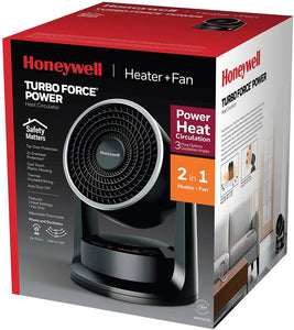 HONEYWELL TurboForce Digital Power Heat Circulator Heater, Black - New