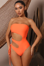 Load image into Gallery viewer, NEW Fashion Nova | Obsessed With The Heat One Piece Swimsuit - Orange - S
