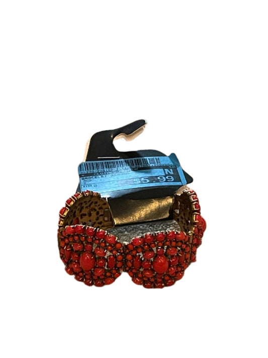Bracelet Beaded  In Red, Size:0