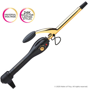 Gold N Hot Professional 24K Gold Spring Curling Iron - 1/2" - New Open Box