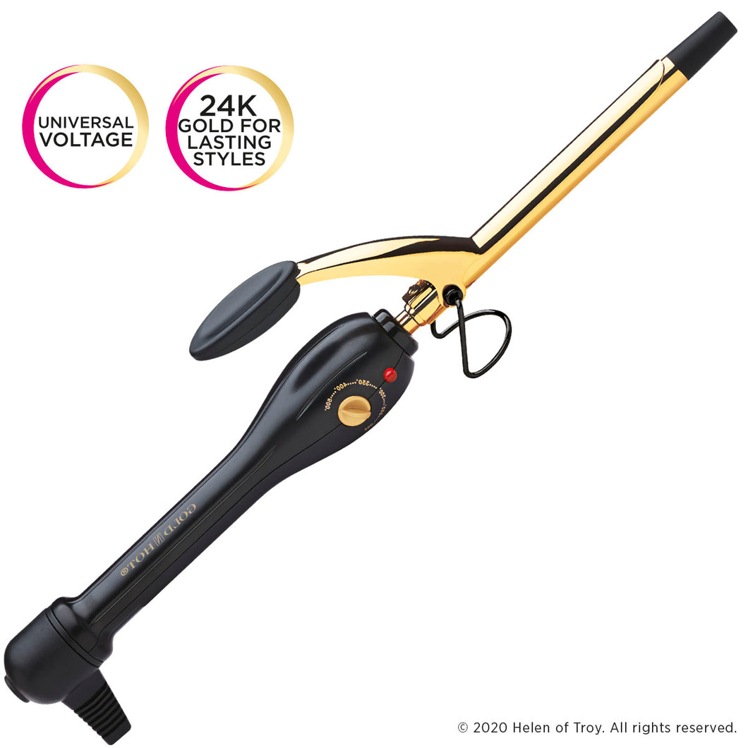 Gold N Hot Professional 24K Gold Spring Curling Iron - 1/2