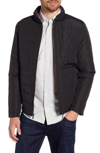 New - Men's Nordstrom Signature Quilted Jacket, Size Large - Black