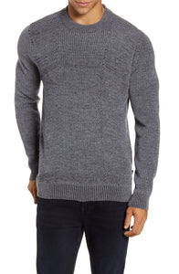 New - Men's Ted Baker London Mixme Directional Ribbed Crewneck Sweater - Size 6