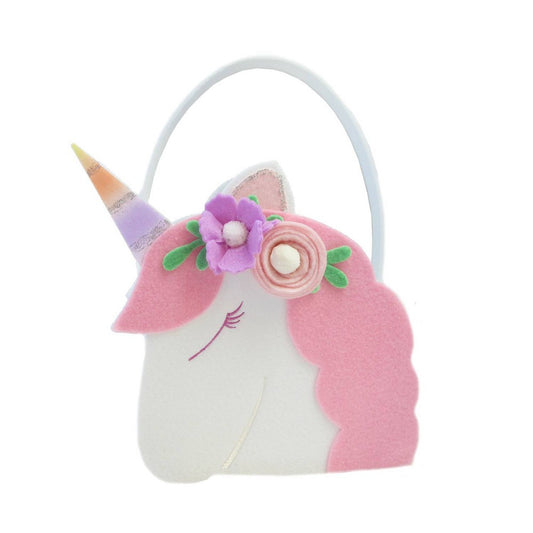 Easter Felt Basket White Unicorn - Spritz - New