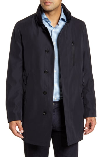 New - Men's John W. Nordstrom Jackson Raincoat, Size X-Large - Blue