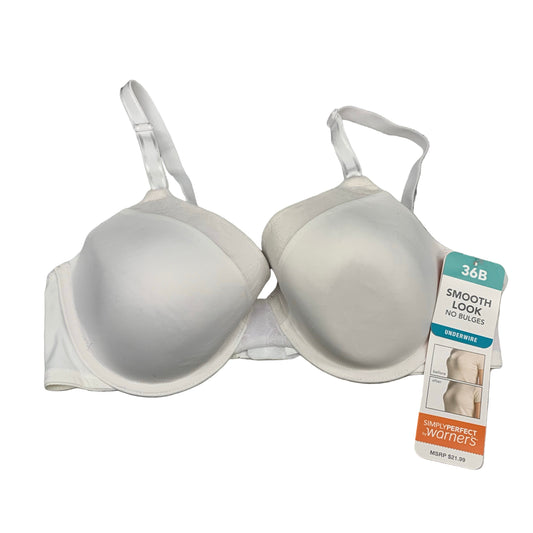 New - Warner's Simply Perfect Bra 36B - White - New