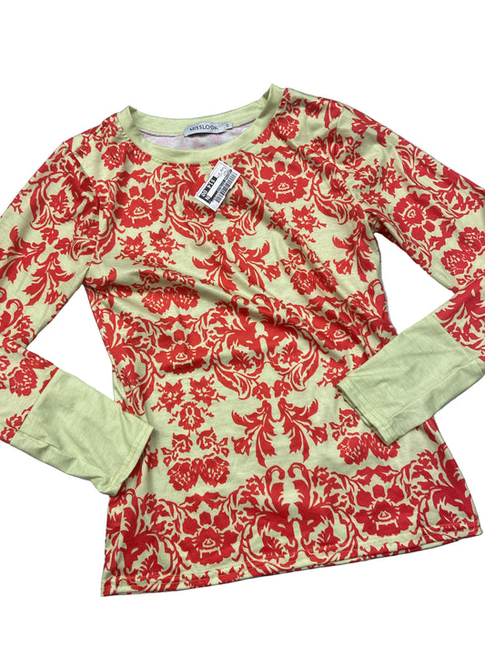 Adrienne Vittadini Top Red Green Size M