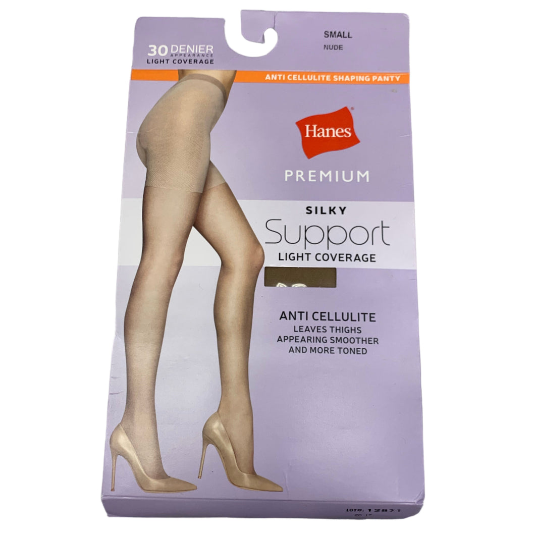 New - Hanes Solutions Women's Sheer Support Control Top Hosiery - Nude S
