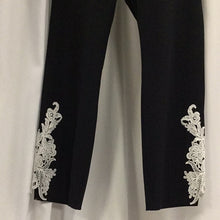 Load image into Gallery viewer, Straight Legged White Lace Detail Pants
