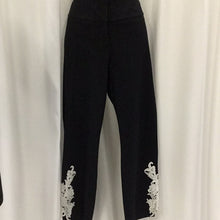 Load image into Gallery viewer, Straight Legged White Lace Detail Pants
